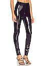 view 2 of 4 Faux Patent Leather Leggings in Aubergine