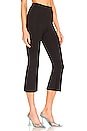 view 2 of 4 Neoprene Cropped Flare Pant in Black