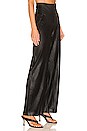 view 2 of 4 Faux Leather Wide Leg Pant in Black
