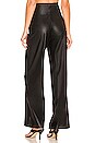 view 3 of 4 Faux Leather Wide Leg Pant in Black