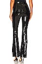 view 3 of 4 FAUX PATENT LEATHER FLARE レギンス in Black