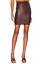 view 1 of 4 Faux Leather Mini Skirt in Oxblood