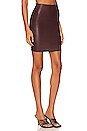 view 2 of 4 Faux Leather Mini Skirt in Oxblood