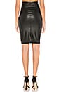 view 3 of 4 Perfect Pencil Faux Leather Skirt in Black