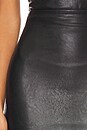 view 6 of 6 Faux Leather Micro Mini Skirt in Black