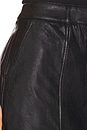 view 6 of 6 Faux Leather Utility Mini Skirt in Black