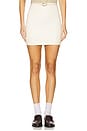 view 1 of 6 Faux Leather Micro Mini Skirt in Ivory