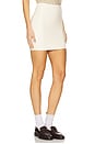 view 2 of 6 Faux Leather Micro Mini Skirt in Ivory