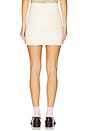 view 4 of 6 Faux Leather Micro Mini Skirt in Ivory