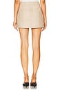 view 4 of 6 Faux Leather Utility Skirt in Sand