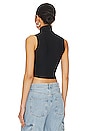 view 3 of 4 Butter Sleeveless Cropped Turtleneck in Black