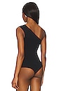 view 4 of 5 Ballet One Shoulder Bodysuit in Black