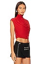 view 2 of 4 Butter Draped Crop Top in Scarlet