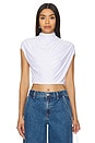 view 1 of 4 Butter Draped Crop Top in White