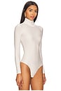 view 3 of 5 Butter Turtleneck Bodysuit in Porcelain