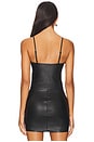 view 3 of 4 Faux Leather Cami Crop Top in Black