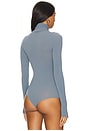 view 4 of 5 Ballet Turtleneck Bodysuit in Bluestone