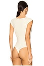 view 4 of 5 Neoprene Cap Sleeve Bodysuit in Ivory