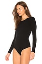 view 3 of 5 Ballet Scoop Back Bodysuit in Black