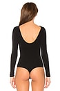 view 4 of 5 Ballet Scoop Back Bodysuit in Black