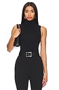 view 1 of 5 Ballet Seamless Mockneck Thong Bodysuit in Black