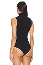 view 4 of 5 Ballet Seamless Mockneck Thong Bodysuit in Black