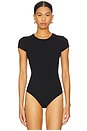 view 2 of 5 Butter Luxe Cap Sleeve Bodysuit in Black
