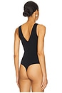 view 4 of 5 Butter Luxe Deep V Bodysuit in Black