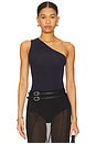 view 1 of 5 Ballet One-shoulder Bodysuit in Navy