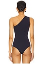 view 4 of 5 Ballet One-shoulder Bodysuit in Navy