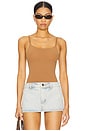 view 1 of 5 Ballet Cami Bodysuit in Cocoa