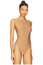 view 3 of 5 Butter Crewneck Tank Bodysuit in Toffee