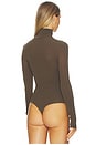 view 4 of 5 Ballet Crewneck Bodysuit With Thumbholes in Cadet