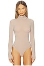 view 2 of 5 Ballet Turtleneck Bodysuit With Thumbholes in Cameo