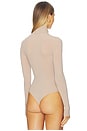 view 4 of 5 Ballet Turtleneck Bodysuit With Thumbholes in Cameo