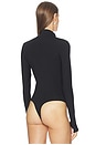 view 4 of 5 Neoprene Zip Bodysuit in Black