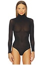 view 2 of 4 Ballet Sheer Turtleneck Bodysuit in Black