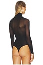 view 4 of 4 Ballet Sheer Turtleneck Bodysuit in Black