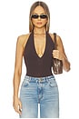 view 1 of 5 x REVOLVE Ballet Deep Plunge Halter Bodysuit in Espresso