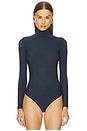 view 2 of 5 Butter Turtleneck Bodysuit in Navy