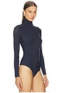 view 3 of 5 Butter Turtleneck Bodysuit in Navy