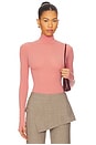 view 1 of 5 Ballet Turtleneck Bodysuit in Vintage Pink