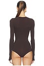 view 4 of 5 Ballet Crewneck Bodysuit in Espresso