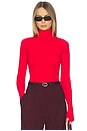 view 1 of 5 Ballet Body Turtleneck Bodysuit in Scarlet