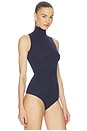 view 3 of 5 Ballet Sleeveless Bodysuit in Navy