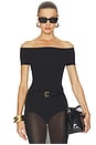 view 1 of 5 Ballet Cap Sleeve Bodysuit in Black