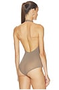 view 4 of 5 x REVOLVE Ballet Deep Plunge Halter Bodysuit in Truffle