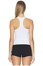 view 3 of 4 Better Than Basic Rib Racerback Top in White