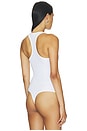 view 4 of 5 Better Than Basic Rib Racerback Tank in White