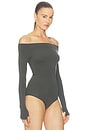 view 4 of 5 Ballet Off-shoulder Bodysuit in Hazel